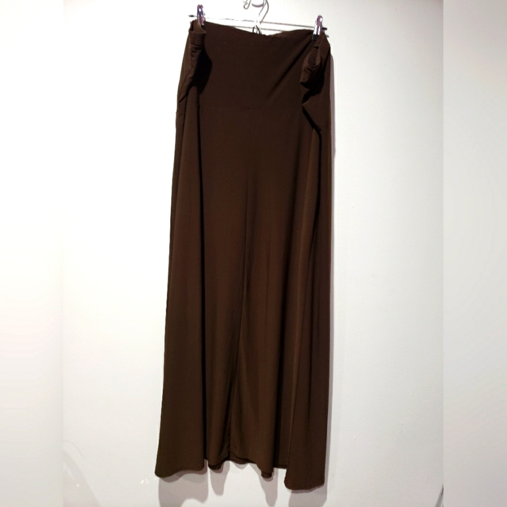 🍫💲🖐🏾/☀️🏖LANE BRYANT Brown Strapless Maxi 22/24W